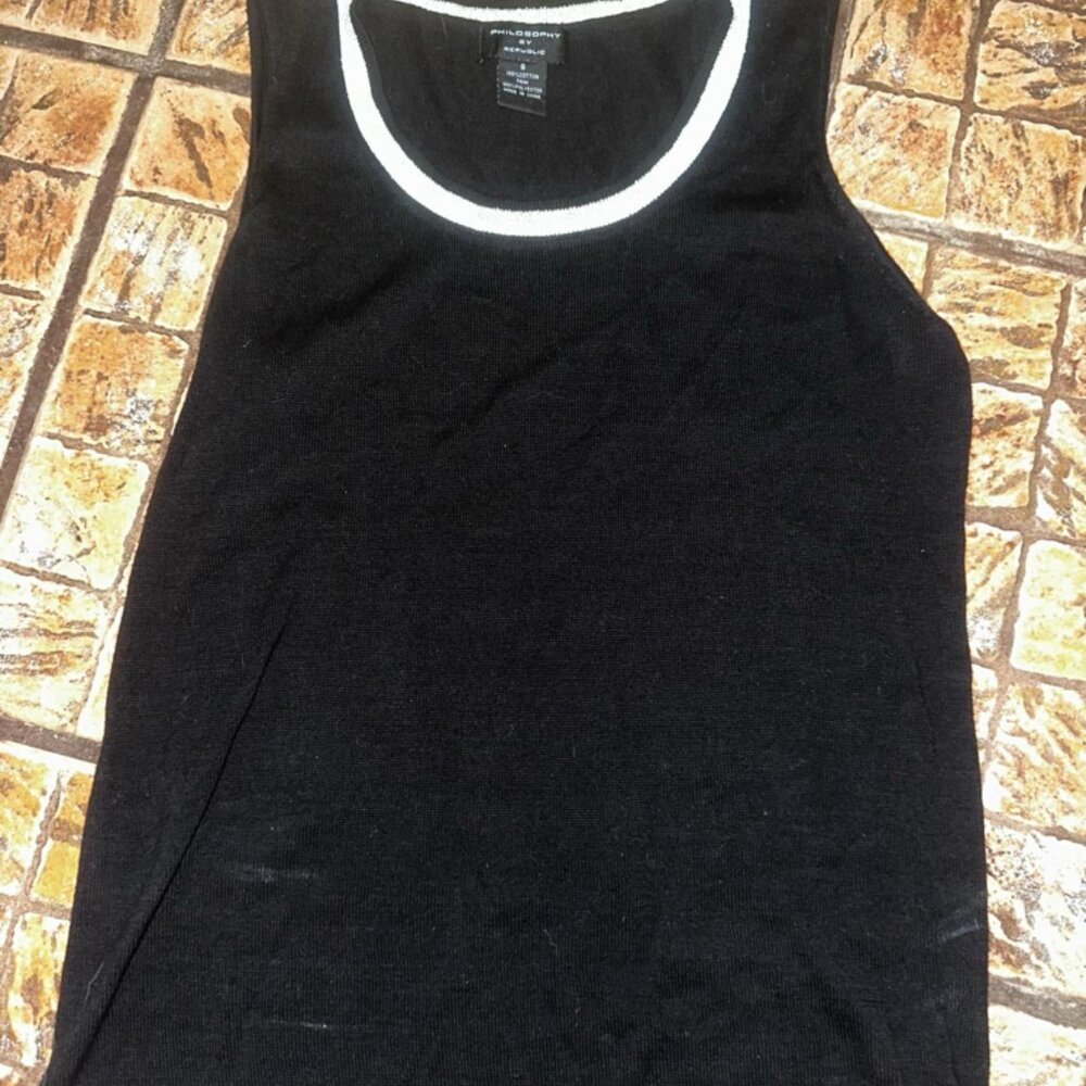 Philosophy by republic metallic‎ scoop neck tank women’s small